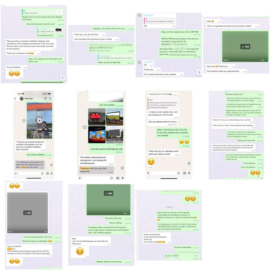 customer service of LED Screen customer service of LED Screen